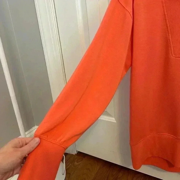 Lou & Grey Signaturesoft Coral Pink Zip Up Shirt size Small - Picture 6 of 9